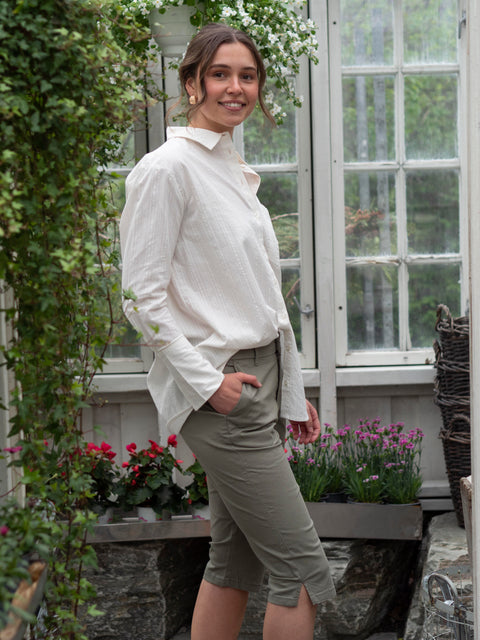 Bibi Crepe shirt Hvit