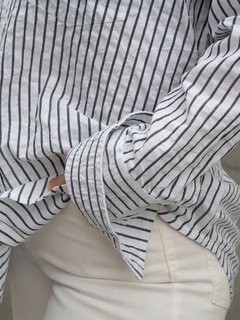 Bibi Crepe Shirt Striper