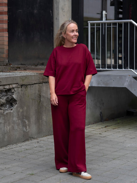 Gincette Pant Burgunder