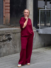 Gincette Pant Burgunder