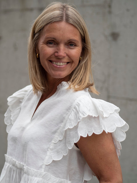 Terra Frill Topp Hvit