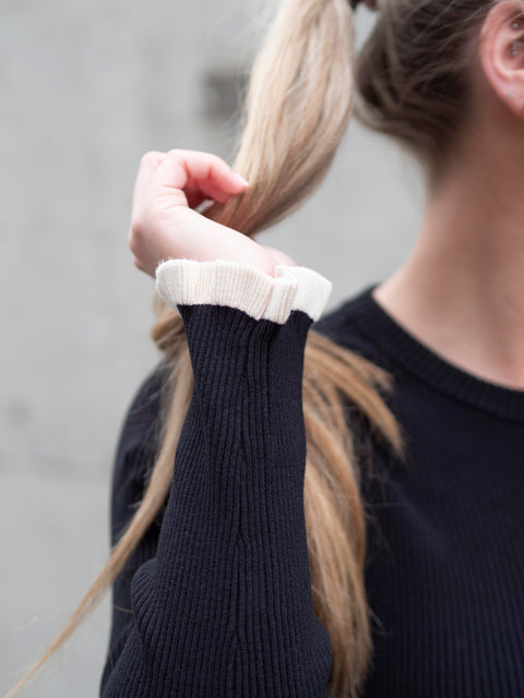 Floma Ls Knit Pullover Sort