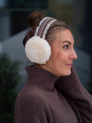 W Tasman Sheepskin Earmuff Chestnut