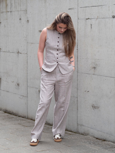 Vilka Sun Ekstra Wide Pant Beige