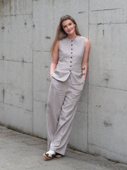 Vilka Sun Long Vest Beige