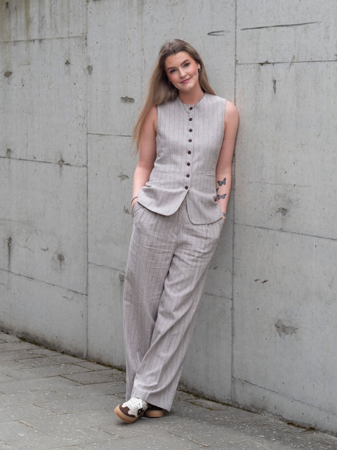 Vilka Sun Long Vest Beige