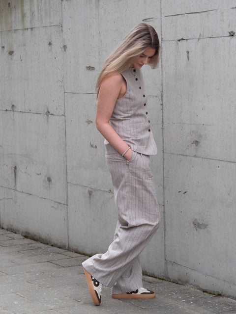 Vilka Sun Ekstra Wide Pant Beige