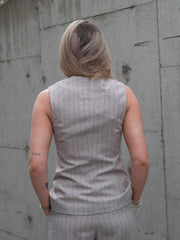 Vilka Sun Long Vest Beige