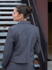 Camilla Short Blazer Lys Grå Melert