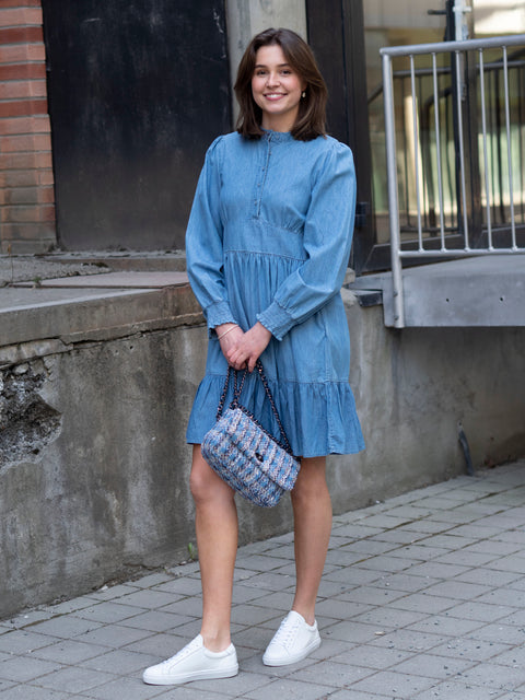 Rosa Miluna Dress Lysblå