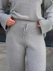 Babette Knit Pant Lysegrå