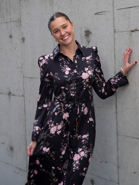 Satin Belt Dress Sort