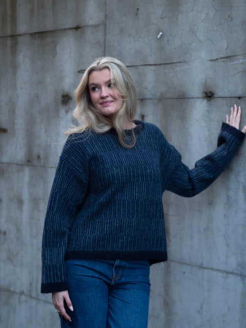 Alva Knit Blå