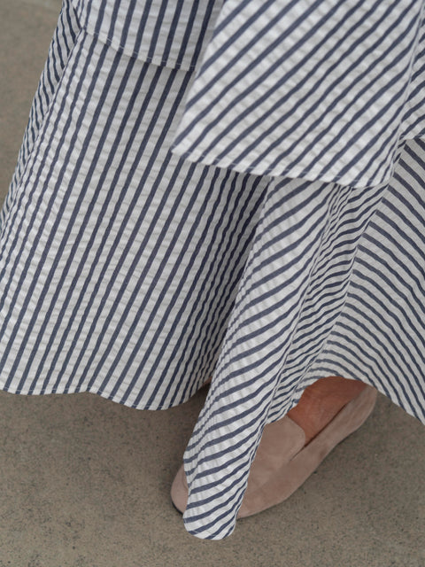 Seersucker Shirt Dress Striper