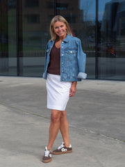 Evensas skirt Hvit