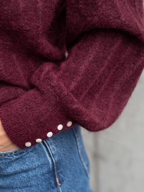 Amalie Pullover Burgunder