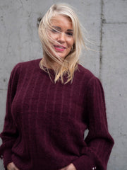 Amalie Pullover Burgunder