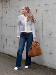 Livia Short knit cardigan Beige