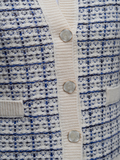 Livia Short knit cardigan Beige