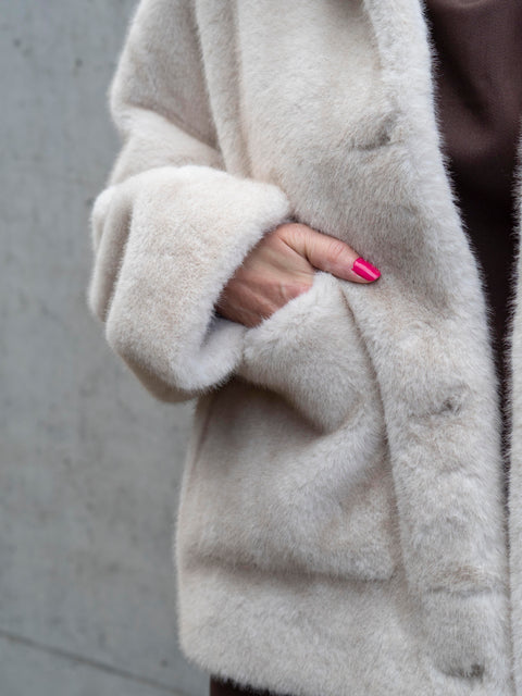 Faje jakke Beige