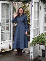 Denim Maxi Dress Blå