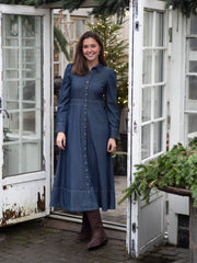 Denim Maxi Dress Blå