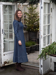 Denim Maxi Dress Blå