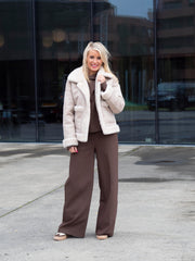 Faje jakke Beige