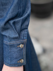 Denim Maxi Dress Blå