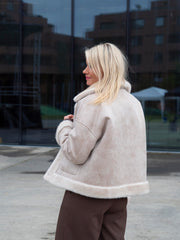 Faje jakke Beige