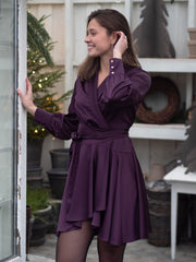 Iza mini dress Burgunder