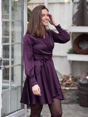 Iza mini dress Burgunder