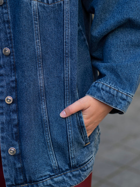Augusta Oversize Jacket Denim