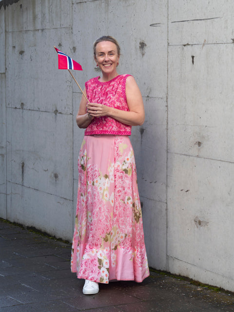 Organza Maxi Skirt Rosa