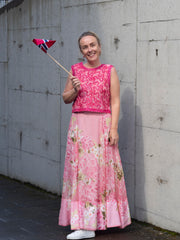 Organza Maxi Skirt Rosa