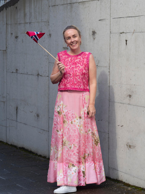 Organza Maxi Skirt Rosa