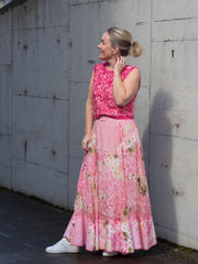 Organza Maxi Skirt Rosa