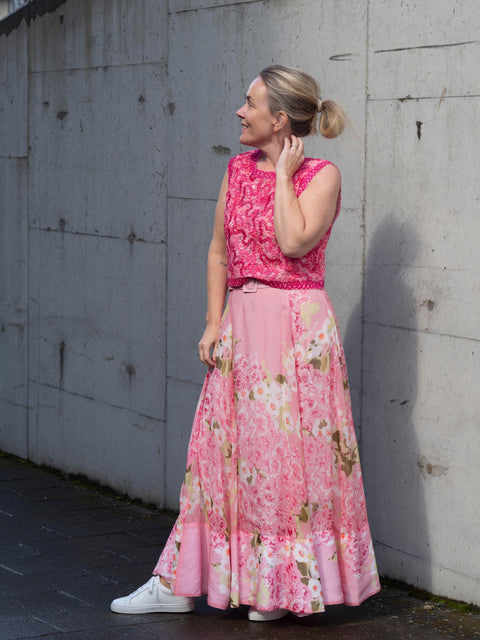 Organza Maxi Skirt Rosa