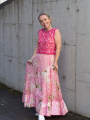 Organza Maxi Skirt Rosa