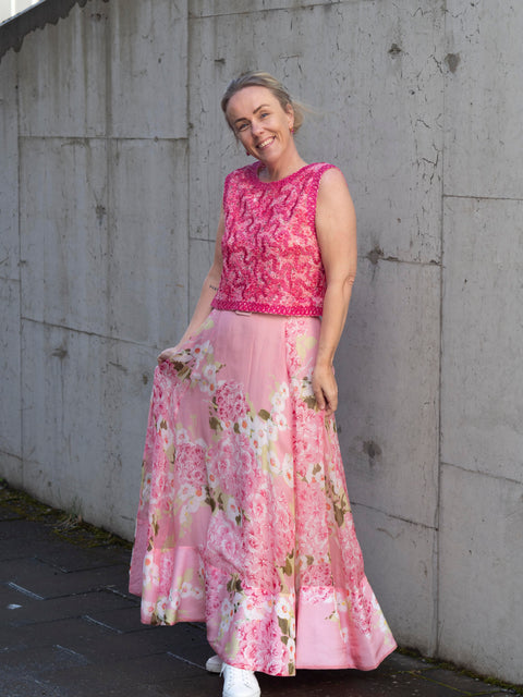 Organza Maxi Skirt Rosa