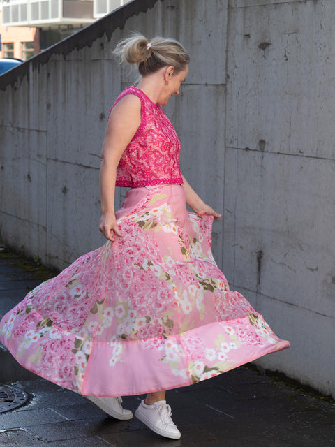 Organza Maxi Skirt Rosa