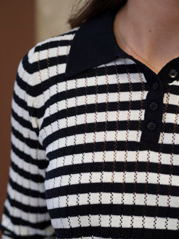 Zaria Pullover Hvit/Blå
