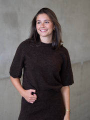 Madina Short Sleeve Knit Brun
