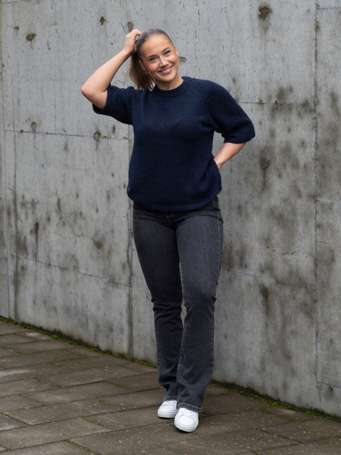 Anne knit Blå