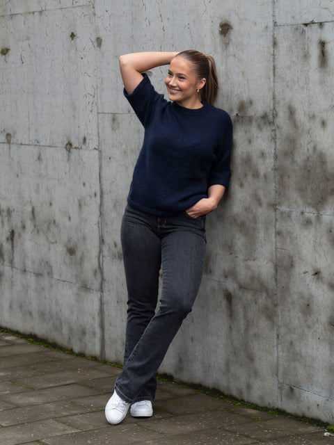 Anne knit Blå