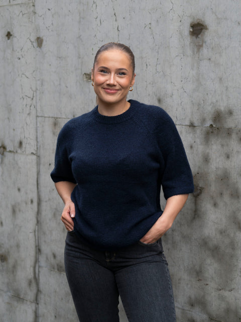 Anne knit Blå
