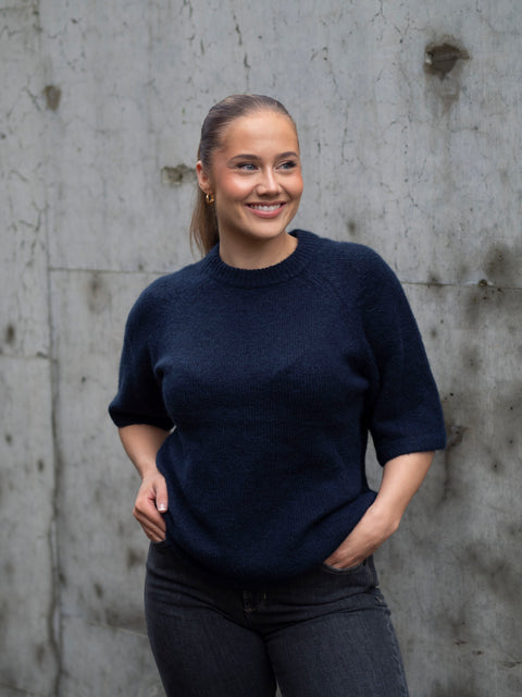 Anne knit Blå