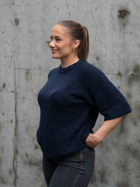Anne knit Blå