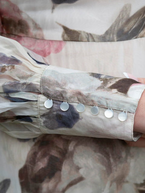 Organza Maxi dress Beige