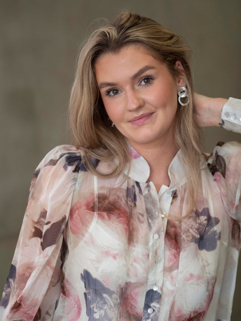 Organza Blouse Beige